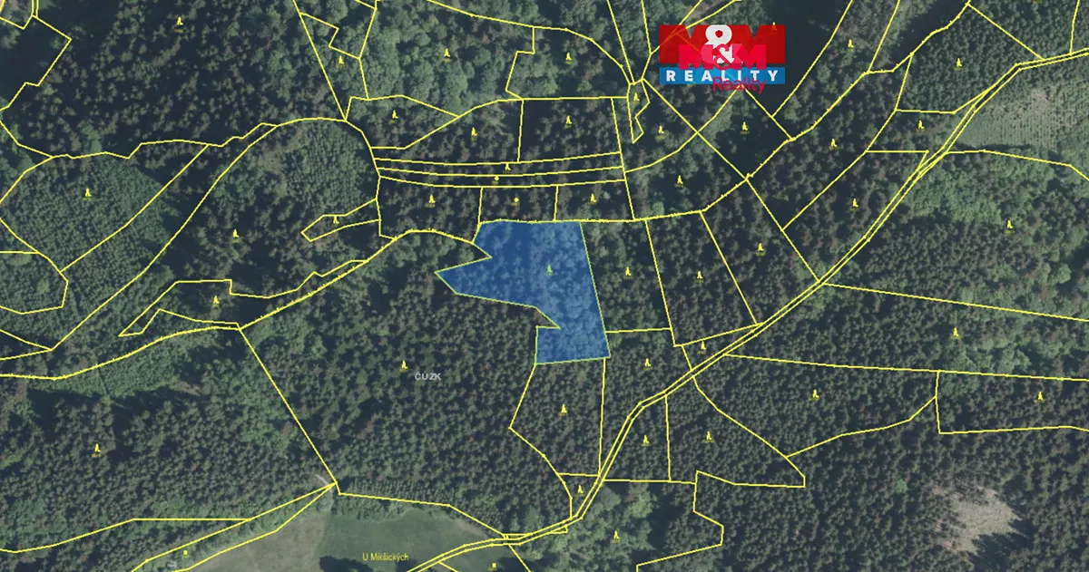 Prodej lesa 5438 m²